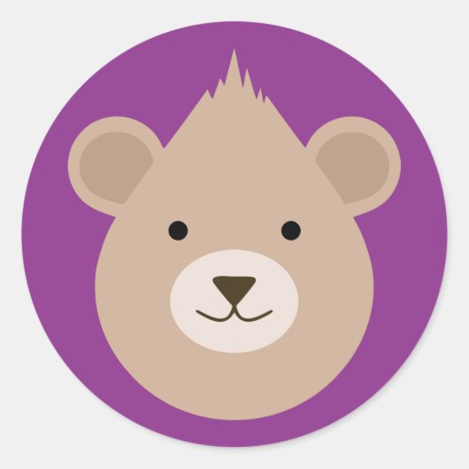 Sticker Rond Ours (Devant)