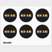 STICKER ROND OURS (Feuille)