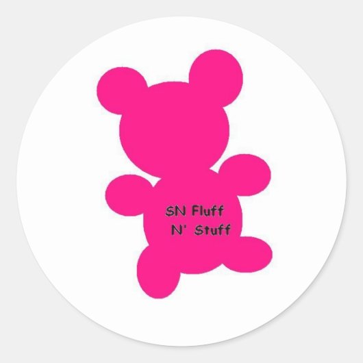 Sticker Rond ours3 (Devant)