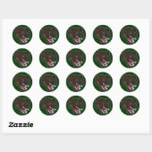 Sticker Rond Ours-01 (Feuille)