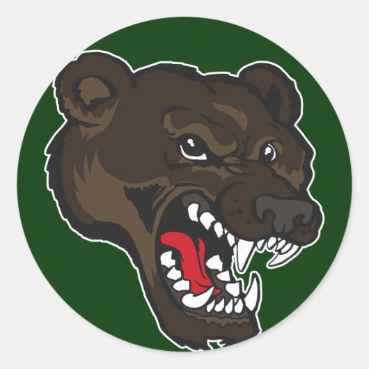 Sticker Rond Ours-01 (Devant)
