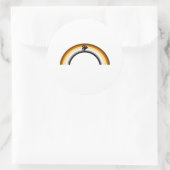Sticker Rond Ours arc-en-ciel (Sac)