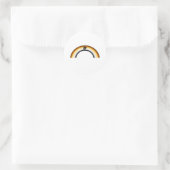 Sticker Rond Ours arc-en-ciel (Sac)