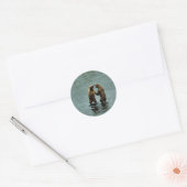 Sticker Rond Ours brun de Kodiak (Enveloppe)