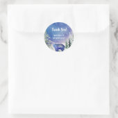 Sticker Rond Ours d'aquarelle Merci (Sac)