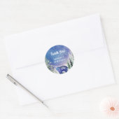 Sticker Rond Ours d'aquarelle Merci (Enveloppe)