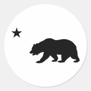 Sticker Rond Ours de Californie