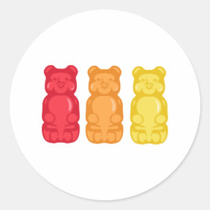 Sticker Rond Ours de Gumi