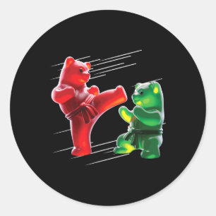 Sticker Rond Ours de la gomme