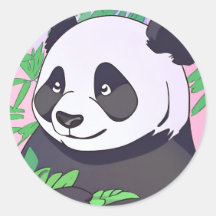 Ours de panda Enfants Cute tropical doux animal dr
