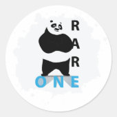 Sticker Rond Ours de panda rare (Devant)