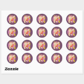 Sticker Rond Ours de Quizzy (Feuille)