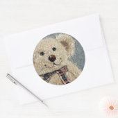 Sticker Rond Ours de Teddie (Enveloppe)