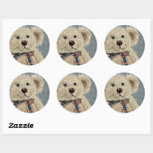 Sticker Rond Ours de Teddie (Feuille)