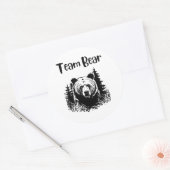 Sticker Rond Ours d'équipe (Enveloppe)