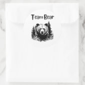 Sticker Rond Ours d'équipe (Sac)