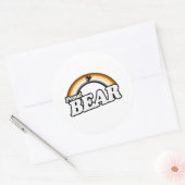 Sticker Rond Ours et fier (Enveloppe)