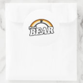 Sticker Rond Ours et fier (Sac)