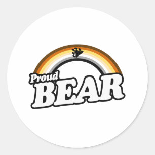 Sticker Rond Ours et Fiers