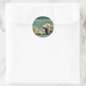 Sticker Rond Ours grizzlis (Sac)