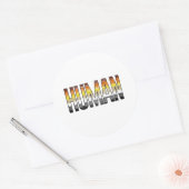Sticker Rond Ours humain (Enveloppe)
