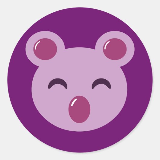 Sticker Rond Ours Koala mou (Devant)