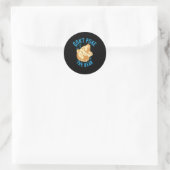 Sticker Rond Ours - Ne posez pas l'ours (Sac)