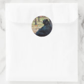 Sticker Rond Ours noir (Sac)