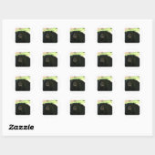 Sticker Rond ours noir (Feuille)
