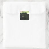 Sticker Rond ours noir (Sac)