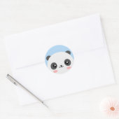 Sticker Rond Ours Panda (Enveloppe)