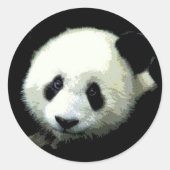 Sticker Rond Ours Panda (Devant)