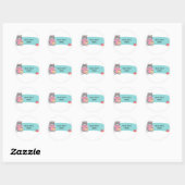 STICKER ROND OURS PERSONNALISABLE (Feuille)