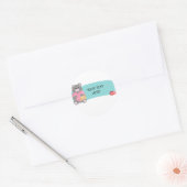 STICKER ROND OURS PERSONNALISABLE (Enveloppe)