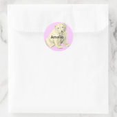 Sticker Rond Ours polaire (Sac)
