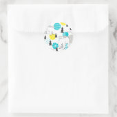 Sticker Rond Ours polaire (Sac)
