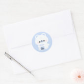 Sticker Rond Ours polaire Boba (Enveloppe)
