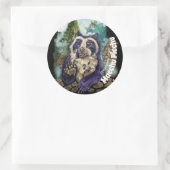 Sticker Rond Ours Spectaculaire (Sac)