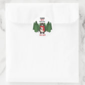 Sticker Rond Ours Woodsy (Sac)