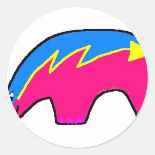 Sticker Rond Ours Zuni