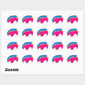 Sticker Rond Ours Zunis (Feuille)