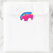 Sticker Rond Ours Zunis (Sac)