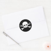 Sticker Rond Outils crâne 'n' - Pirate de vis 1 (blanc) (Enveloppe)