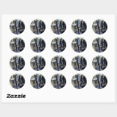 Sticker Rond Outils de forgeron (Feuille)