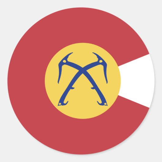 Sticker Rond Outils de glace du Colorado (Devant)