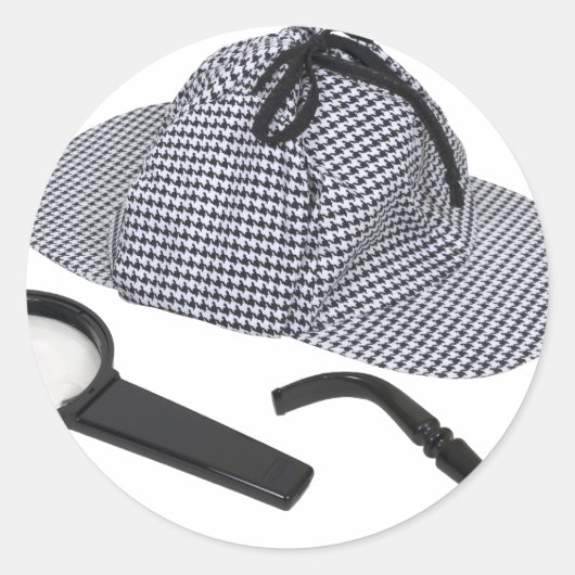 Sticker Rond OutilsDétectiveRétro050110 (Devant)