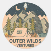 Sticker Rond Outremer Wilds Ventures (Devant)