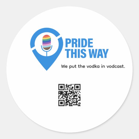 Sticker Rond Ouvre-bouteille icône Pride this Way (Devant)