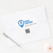 Sticker Rond Ouvre-bouteille icône Pride this Way (Enveloppe)