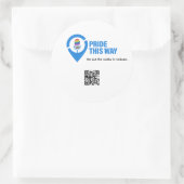 Sticker Rond Ouvre-bouteille icône Pride this Way (Sac)